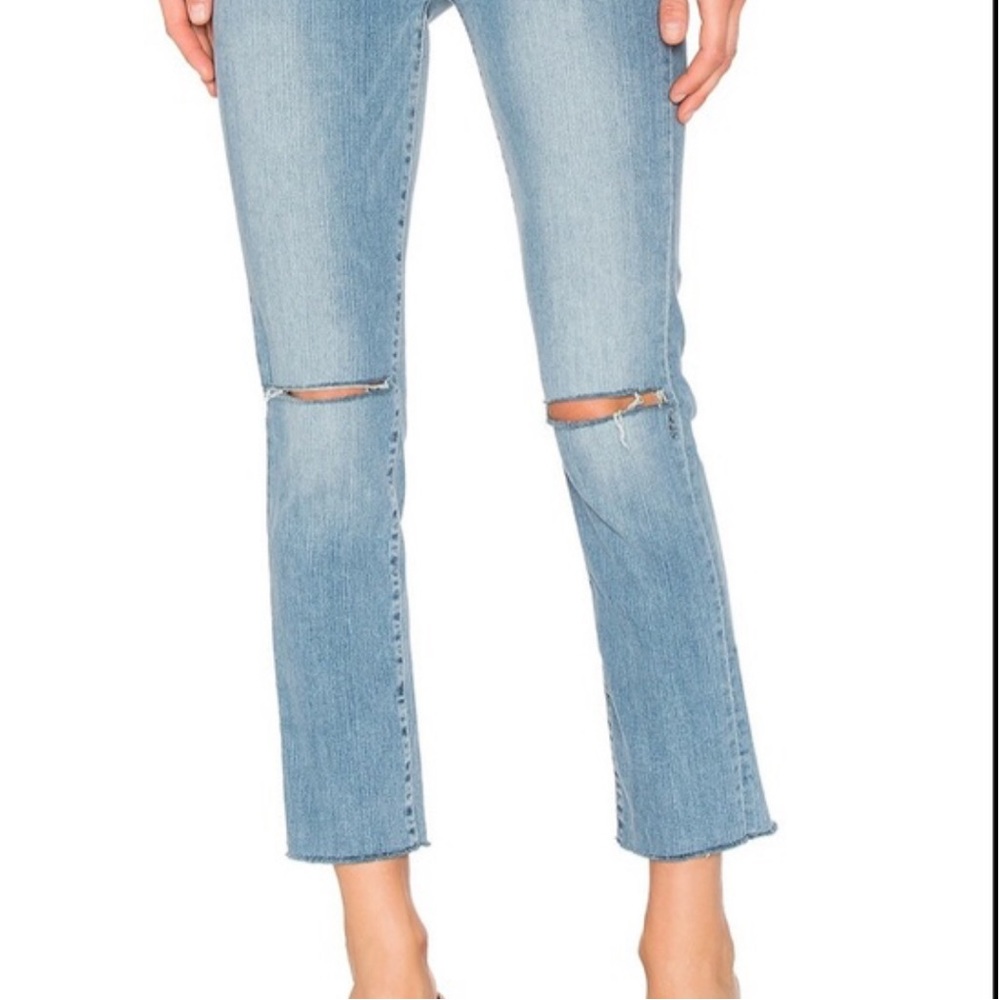 Paige Miki Straight Ankle Jeans